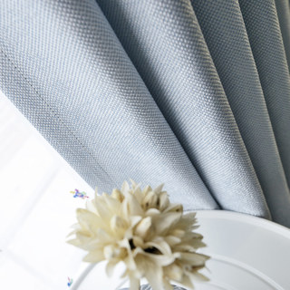 Subtle Spring Light Blue Curtain Drapes 6