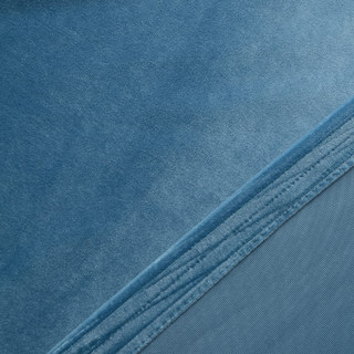 Lustrous Microfiber Teal Blue Velvet Curtain Drapes 6