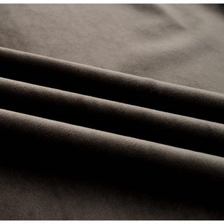 Microfiber Dark Brown Velvet Curtain Drapes