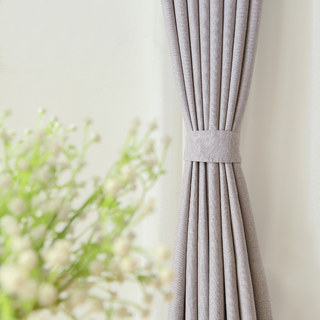 Serene Moment Light Gray Curtain Drapes 2