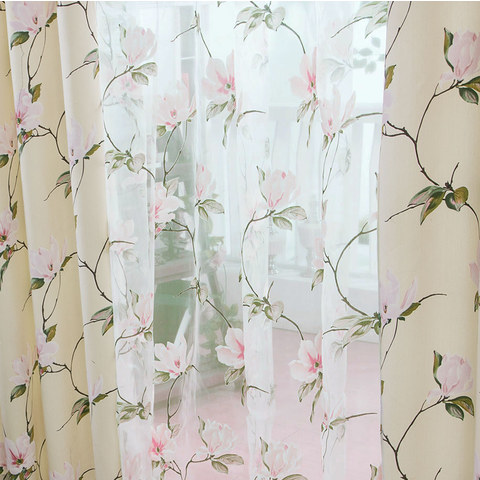 floral curtains