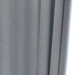 Zigzag Twill Baby Blue Blackout Curtain Drapes 6