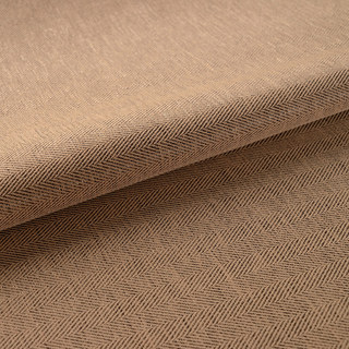 Zigzag Twill Brown Blackout Curtain Drapes 4