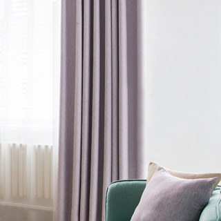 Absolute Blackout Light Pink Purple Curtain Drapes 2