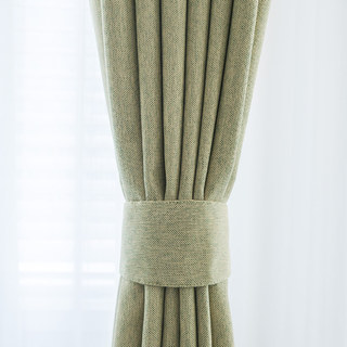 Absolute Blackout Olive Green Curtain Drapes 6
