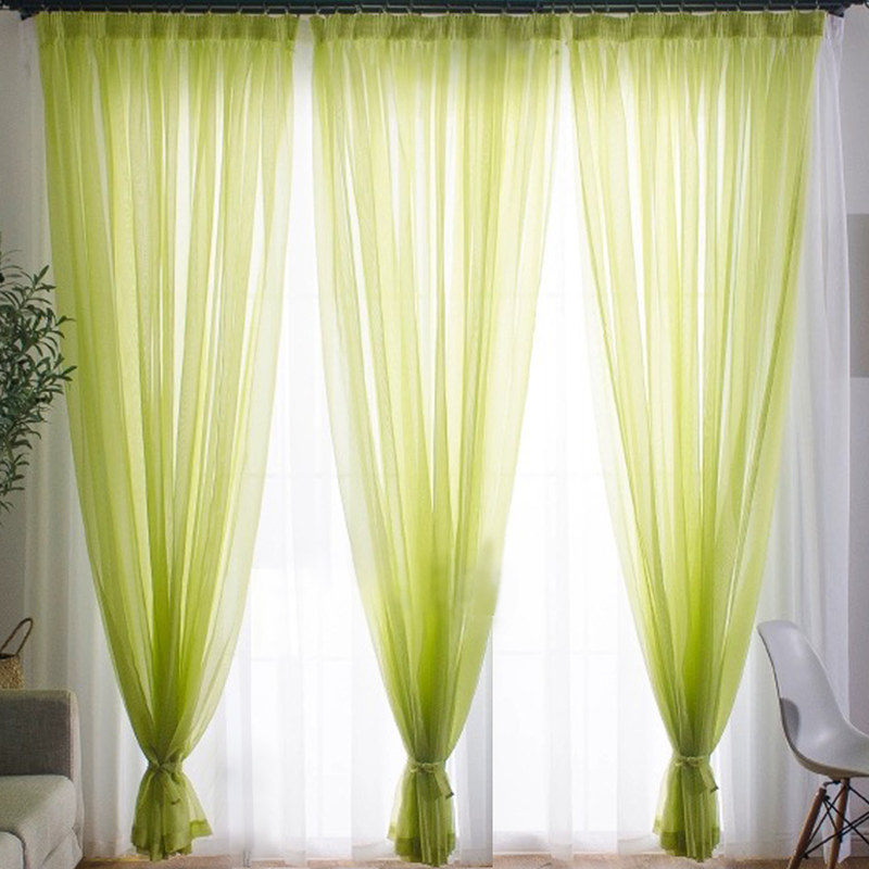 Smarties Lime Green Soft Sheer Voile, Lime Green Curtains