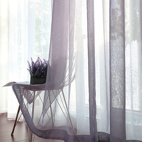 Luxe Light Gray Sheer Curtain 1