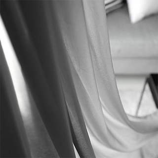 Sheer Curtain Scandinavian Grey Voile Curtain 3