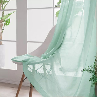 Smarties Mint Green Soft Sheer Curtain 3