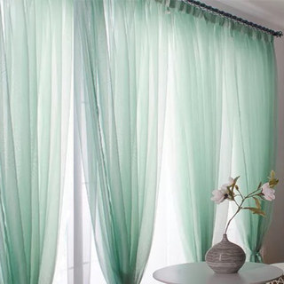 Smarties Mint Green Soft Sheer Curtain 4