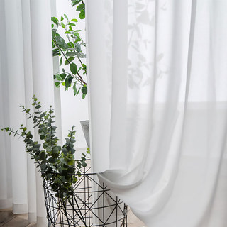 Soft Breeze Coconut White Sheer Curtain - The Essence Of Nature Design