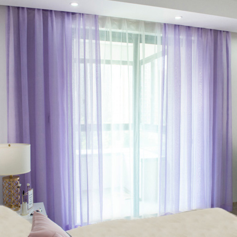 Sheer Curtain Luxe Lavender Purple, Purple Sheer Curtains