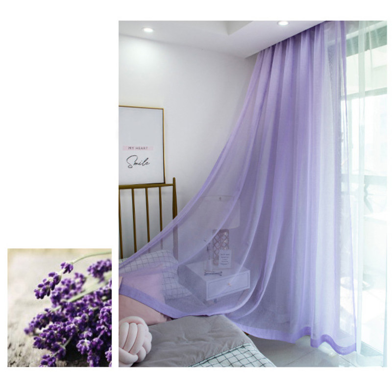 Sheer Curtain Luxe Lavender Purple Voile Curtain Voila Voile