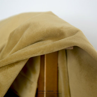 Fine Gold Velvet Curtain Drapes 6