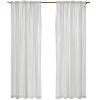 Country Escape Striped Linen Sheer Curtain 7