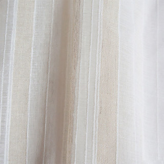 Country Escape Striped Linen Sheer Curtain 5