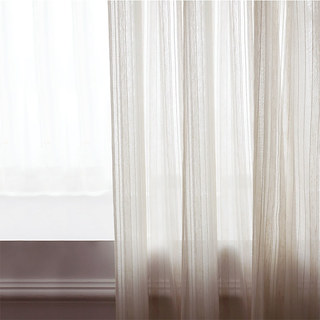 Country Escape Striped Linen Sheer Curtain 2