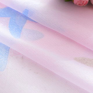 Starfish Baby Pink Shimmering Sheer Curtain 5