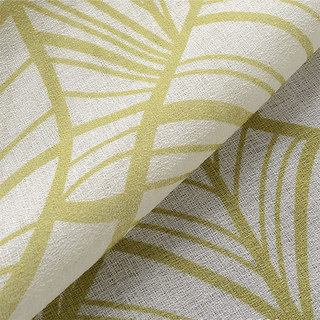 Lush Palm Tree Paradise Textured Green Sheer Curtain 4