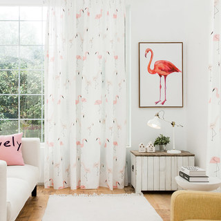 Flamingos Pink Dream Curtain