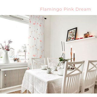 Flamingos Pink Dream Curtain 5