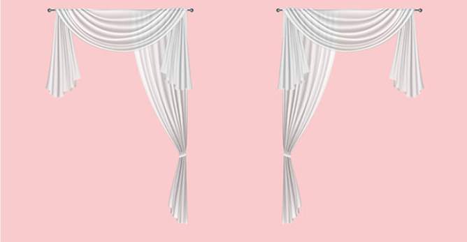 D A Sheer Curtain Scarf Over Rod, How To Hang 2 Scarf Curtains Together