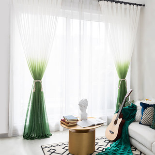 The Perfect Blend Ombre Jade Green Sheer Curtain 3