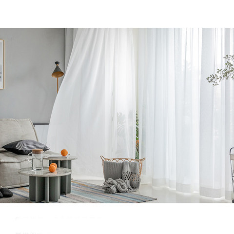 Soft Breeze Brilliant White Chiffon Voile Curtain Voila Soft Breeze Brilliant White Chiffon, Bright White Sheer Curtains