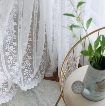 Are Lace Curtains Out Of Style Voila, Cotton Lace Curtain Panels Uk