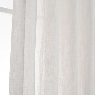 Daytime Textured Weaves Vanilla White Sheer Curtain 4