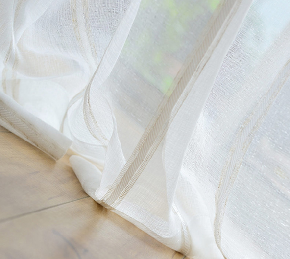 merlin white striped voile curtain merlin white striped voile curtain