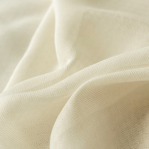 Illusion Detailed Texture Cream Sheer Curtains 1