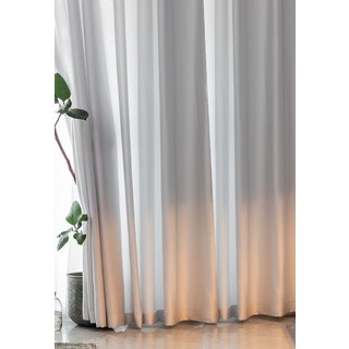 Silk Road Elegant Ash Gray Chiffon Sheer Curtain 2