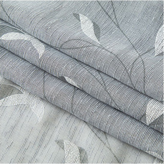 Misty Meadow Grey Branches Sheer Curtain 7