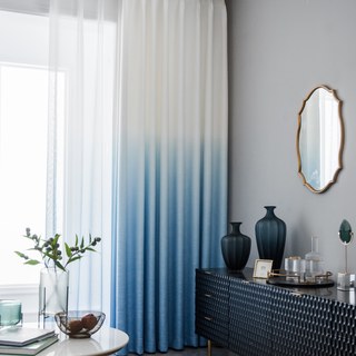 The Perfect Blend Ombre Sapphire Blue Curtain 3