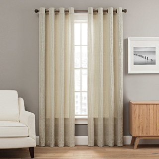 Candy Crushed Sheer Curtain Cream Color 1