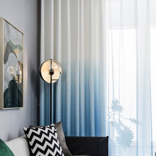 The Perfect Blend Ombre Sapphire Blue Curtain 2