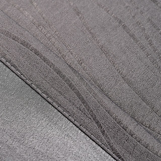 Metallic Silky Rippled Wave Charcoal Gray Blackout Curtain Drapes 11
