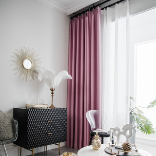 Superthick Blush Pink Blackout Curtain Drapes 8