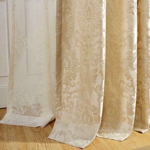 cream curtains