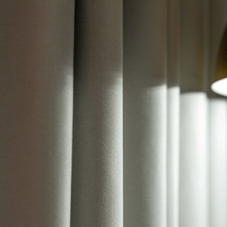 Herringbone Beige 100% Blackout Curtain Drapes 10
