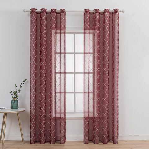 Burgundy on sale voile panels