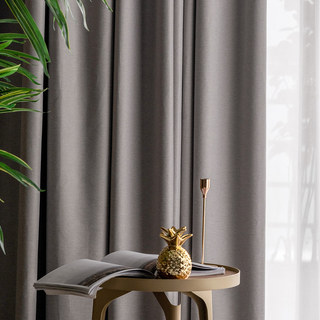 Herringbone Light Lilac Gray 100% Blackout Curtain Drapes
