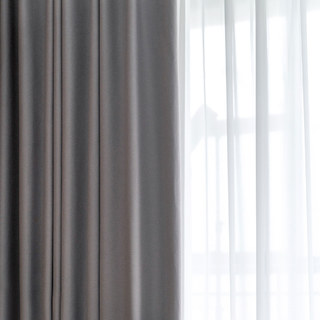 Herringbone Light Lilac Gray 100% Blackout Curtain Drapes 9