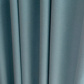 Herringbone Pastel Blue 100% Blackout Curtain Drapes 11