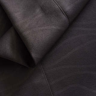 Rippled Waves Superthick Dark Gray 100% Blackout Curtain Drapes 12