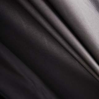 Rippled Waves Superthick Dark Gray 100% Blackout Curtain Drapes 13