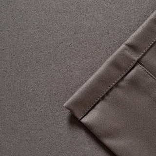 Superthick Dark Gray 100% Blackout Curtain Drapes 12