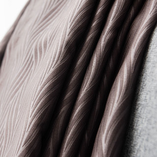 Superthick Willow Leaves Coffee Brown 100% Blackout Curtain Drapes 12