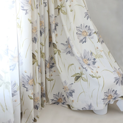 floral curtains